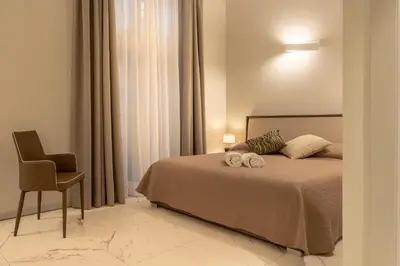 Letto o letti in una camera di Il Pozzo Magico
