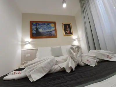 Letto o letti in una camera di Residence Eleonora