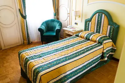 Letto o letti in una camera di Hotel Terme Salus