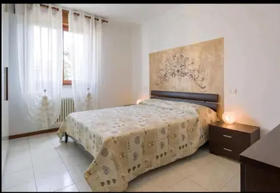 Letto o letti in una camera di Yellow house
