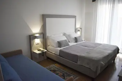 Letto o letti in una camera di Hotel Edelweiss