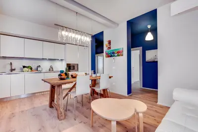 Cucina o angolo cottura di Lido's Garden Apartment