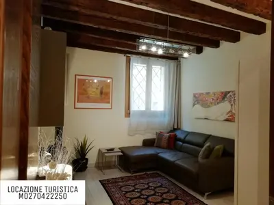 Area soggiorno di Cà Mocenigo Suite