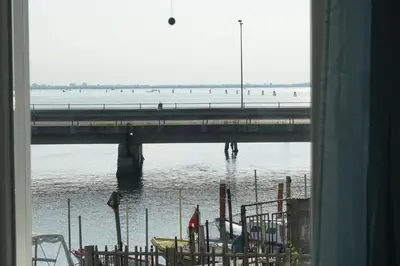 Vista sul fiume nelle vicinanze dell'appartamento