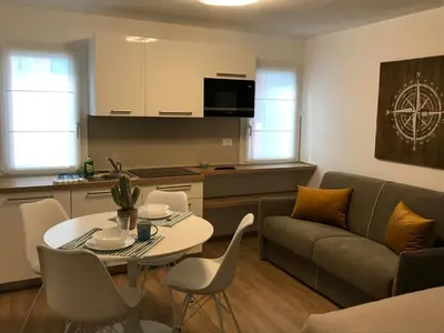 Cucina o angolo cottura di Casa Azzurra