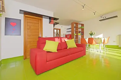 Area soggiorno di Design cottage Treviso