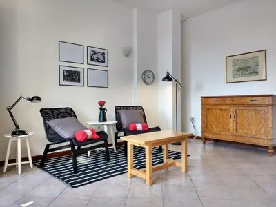 Area soggiorno di Bright Apartment in Marostica