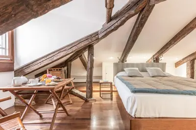 Letto o letti in una camera di Cà Grassi 3 Venetian Terrace