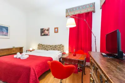TV o dispositivi per l'intrattenimento presso Venice Dose Guesthouse