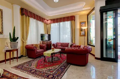 Area soggiorno di Hotel Garni San Carlo