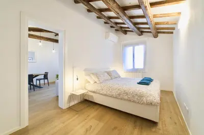 Letto o letti in una camera di New apartment in Murano the amazing glass island