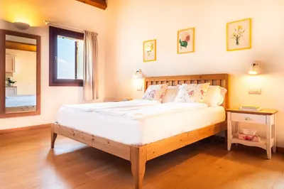 Letto o letti in una camera di Agriturismo Il Follo