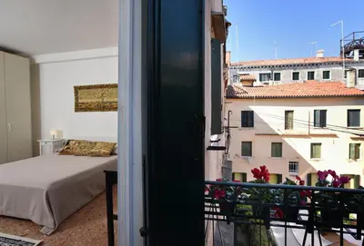 Letto o letti in una camera di Appartamento Fabris