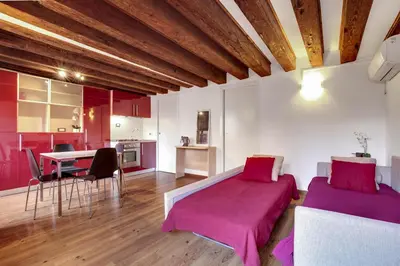 Area soggiorno di Residenza Valier - Rialto by Wonderful Italy