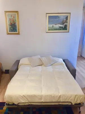 Letto o letti in una camera di Ca’ Braga Biennale