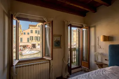 Letto o letti in una camera di Casa Agostina