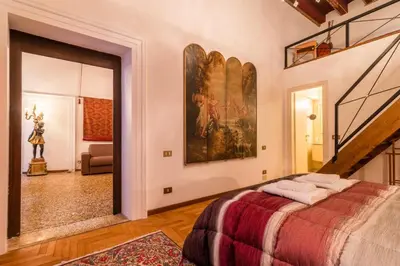 Letto o letti in una camera di Fenice Backstage over Canal