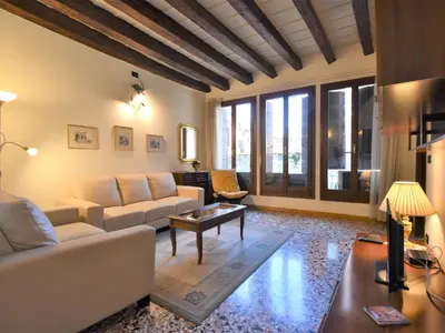 Area soggiorno di Apartment Al Foghèr by Interhome