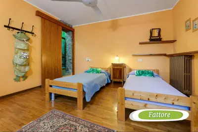 Letto o letti in una camera di Agriturismo Biologico La Buona Terra