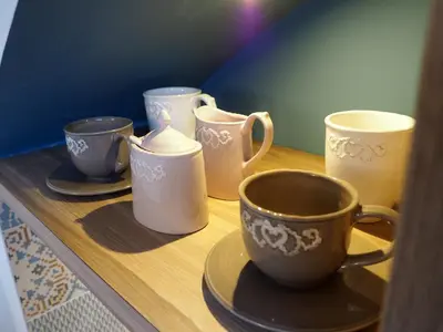Set per la preparazione di tè e caffè presso Suite Parolin