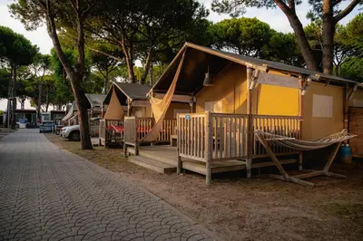 Edificio in cui si trova il campeggio di lusso