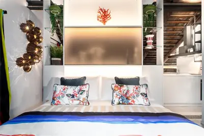 Letto o letti in una camera di PgrHome Coral Loft Venice