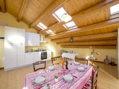 Cucina o angolo cottura di Holiday countryside home with swimming pool, sauna Less than 20km from the sea