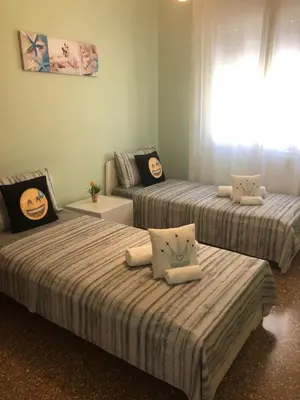 Letto o letti in una camera di Casa Lorenzo