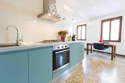 Cucina o angolo cottura di CA GRIMANI stunning view and comfort