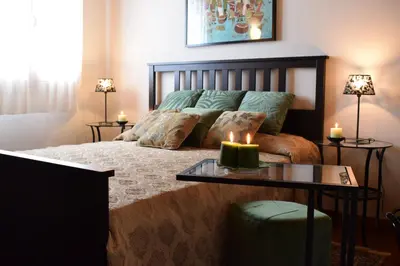 Letto o letti in una camera di B&b Ca'Baracca Bellavista