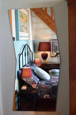 Letto o letti in una camera di B&b Ca'Baracca Bellavista