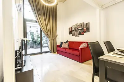 Area soggiorno di Elegant Fornasa Vecia, canal view with a beautiful garden R&R