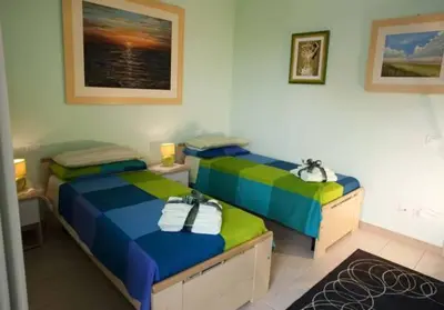 Letto o letti in una camera di Zio Stefy