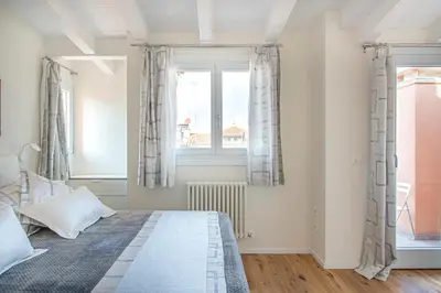 Letto o letti in una camera di Venice Luxury Terrace View of San Marco
