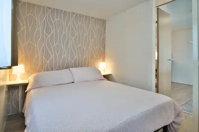 Letto o letti in una camera di Camping Vicenza
