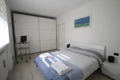 Letto o letti in una camera di Casa Nicky