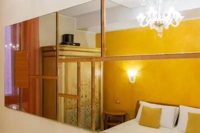 Letto o letti in una camera di Taverna San Lio