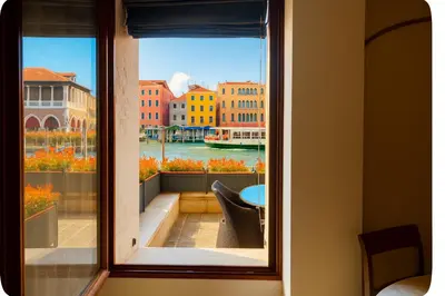 Vista sul fiume nelle vicinanze dell'appartamento