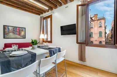 TV o dispositivi per l'intrattenimento presso Residence Le Beccarie - Rialto by Wonderful Italy