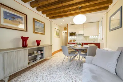 Area soggiorno di Rialto Sant'Aponal Prestige by Wonderful Italy