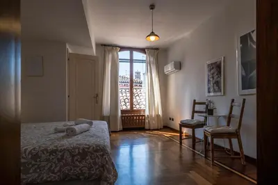 Letto o letti in una camera di Ai Sogni