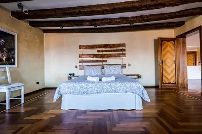 Letto o letti in una camera di Ai Sogni