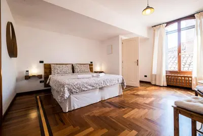Letto o letti in una camera di Ai Sogni