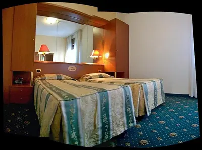 Letto o letti in una camera di Hotel Green castellani