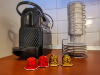Set per la preparazione di tè e caffè presso Dorsoduro Venice Apartment