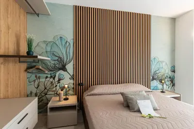 Letto o letti in una camera di Bilocale di Design SP12, Condominio San Paolo - 3' Piano - Adria Holiday Jesolo