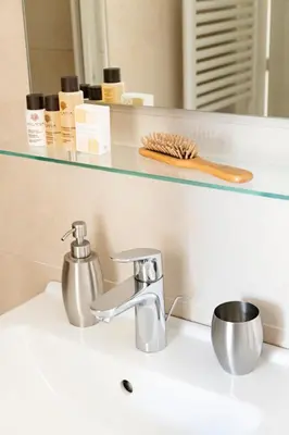 Set per la preparazione di tè e caffè presso B&B Villa Rosa