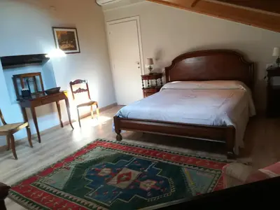 Letto o letti in una camera di Alloggio Alla Collina
