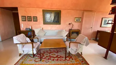 Area soggiorno di CA' ROMANTICA - BIG APPARTMENT at ACCADEMIA