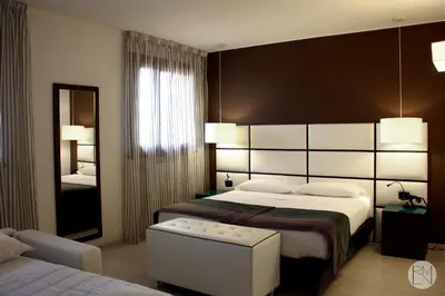 Letto o letti in una camera di Locanda Viridarium